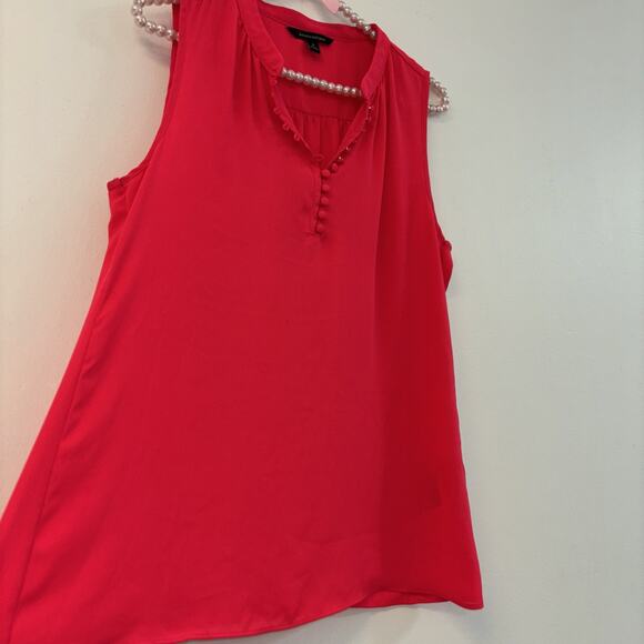 Express Blouse Sz S Cottage Core Fairy Peasant Button Work Office Pink Professio - Picture 4 of 6